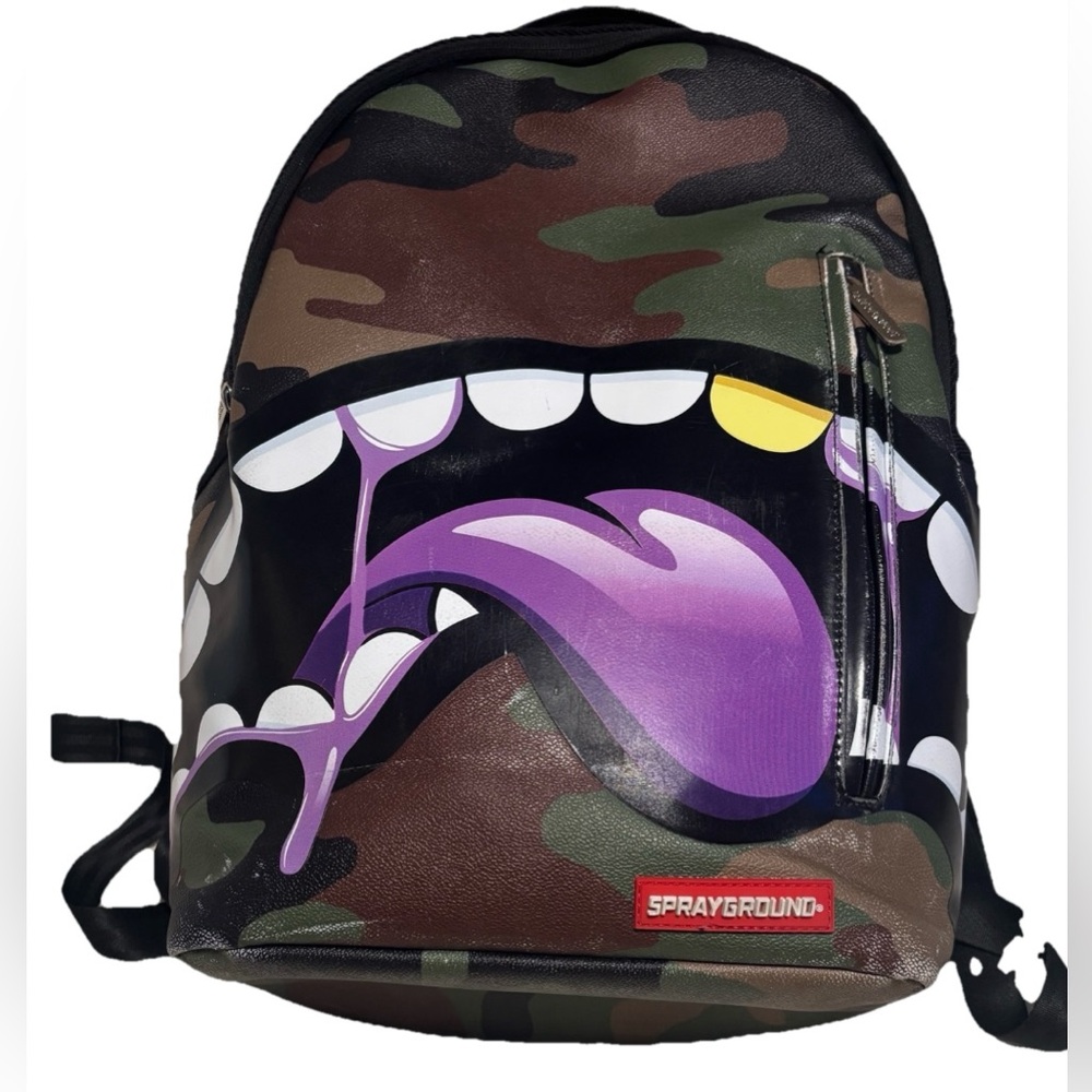 Sprayground Backpack Limited Edition Shark Tongue Remix Purple- Spring 2019